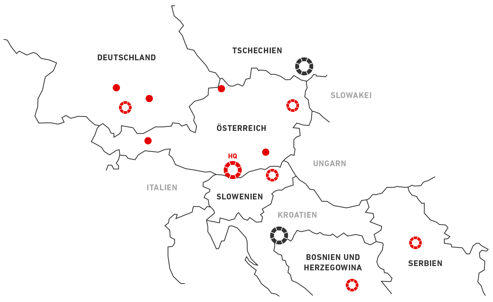Standorte J. Pichler GesmbH
